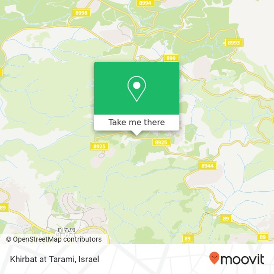 Khirbat at Tarami map