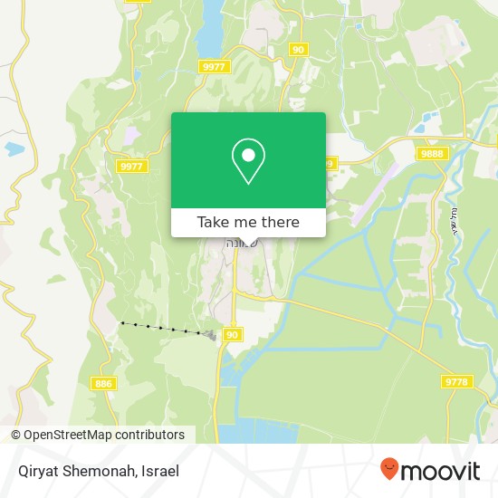 Карта Qiryat Shemonah