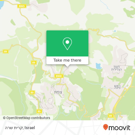 קרית שרה map