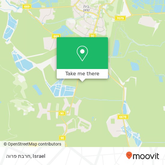 חרבת פרוה map