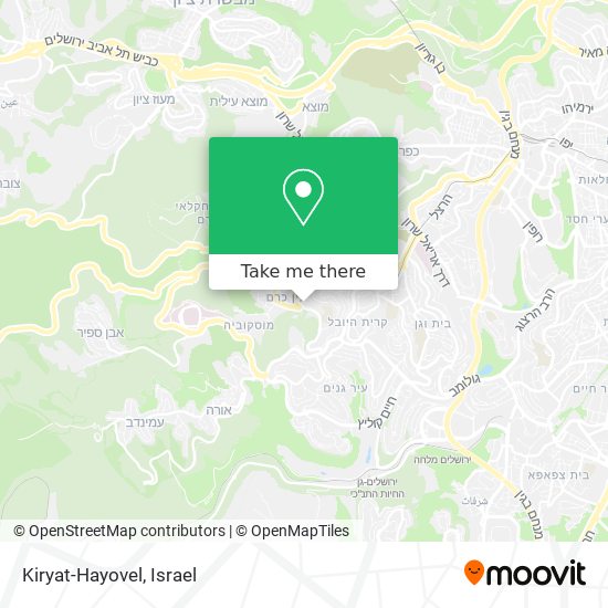 Kiryat-Hayovel map