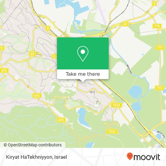 Kiryat HaTekhniyyon map