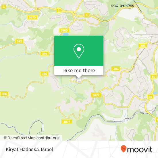 Карта Kiryat Hadassa