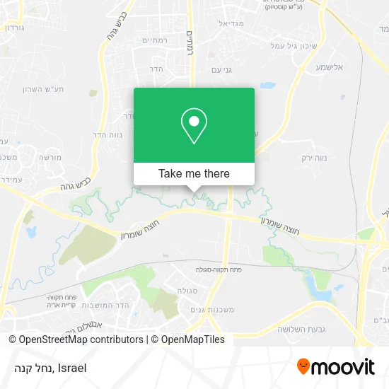 Карта נחל קנה