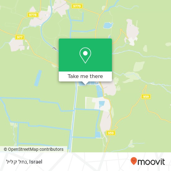 נחל קליל map