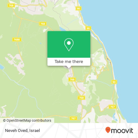 Neveh Oved map