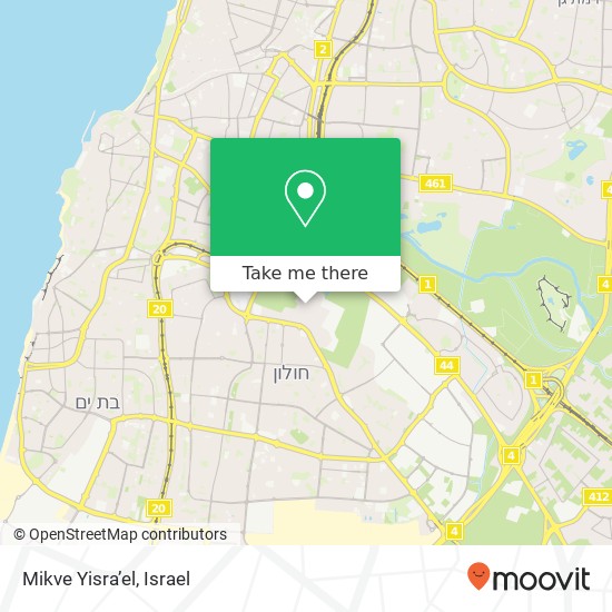 Mikve Yisra’el map
