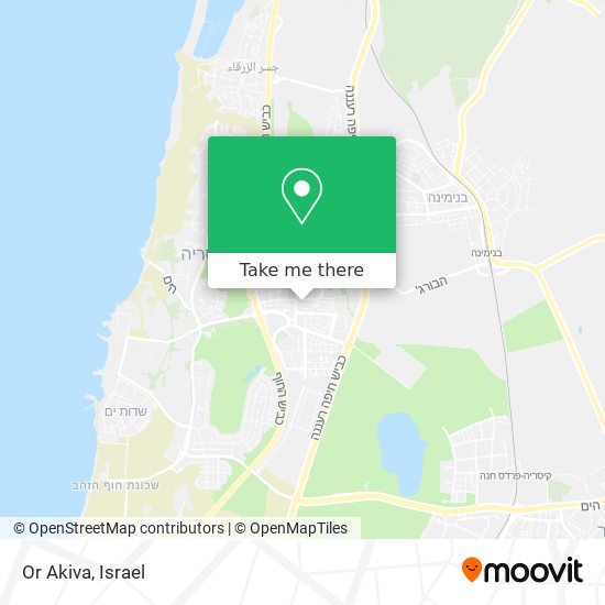 Or Akiva map