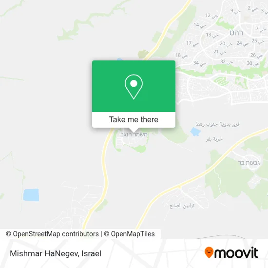 Mishmar HaNegev map
