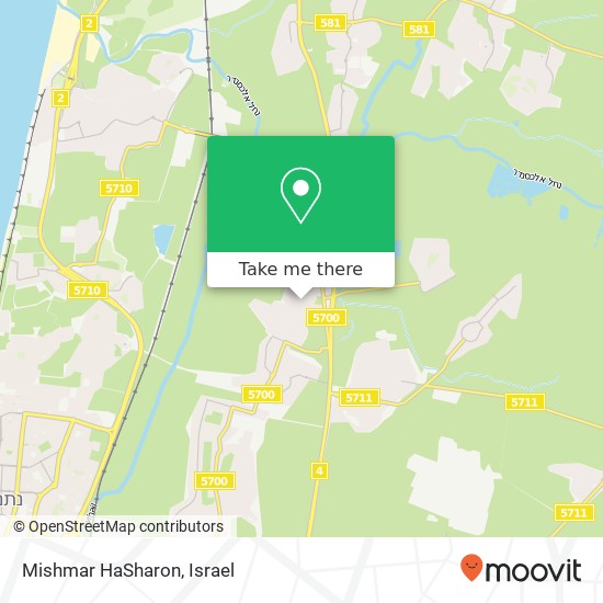 Mishmar HaSharon map