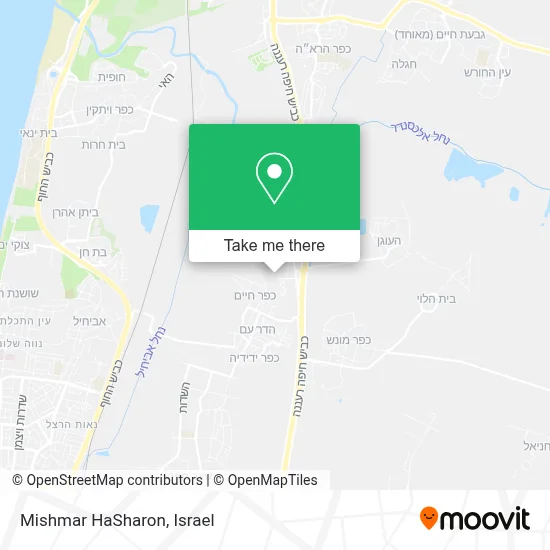 Mishmar HaSharon map