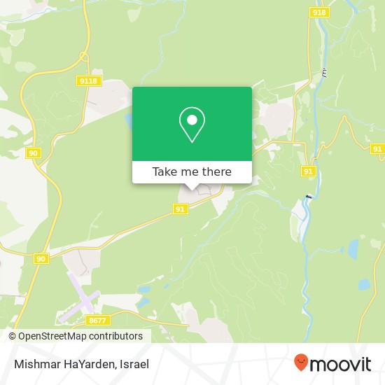 Mishmar HaYarden map