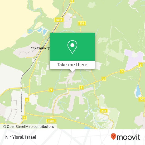 Nir Yisral map