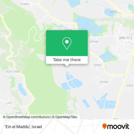 Карта ‘Ein el Maddu‘