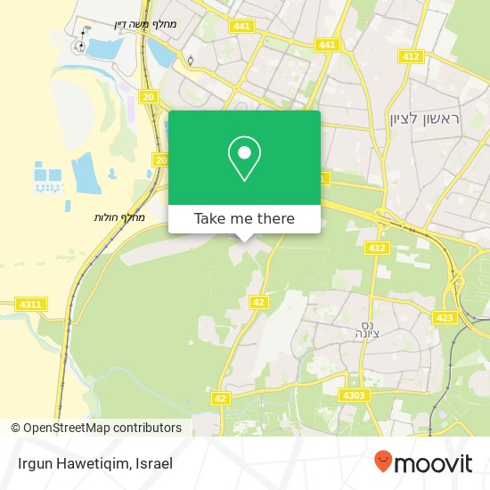 Irgun Hawetiqim map