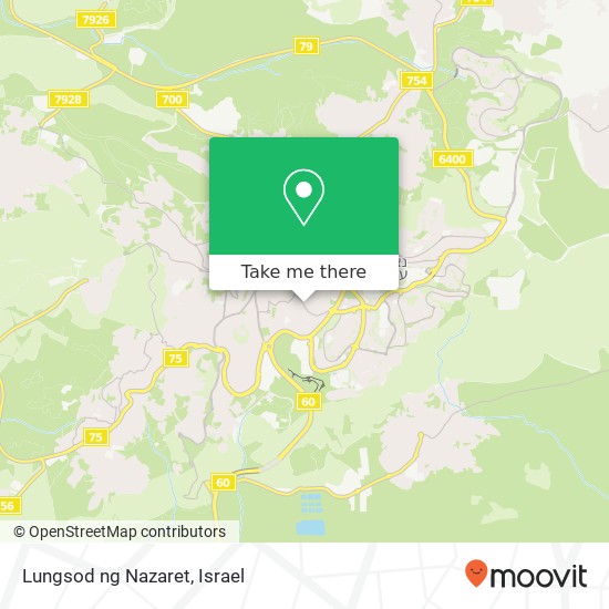 Карта Lungsod ng Nazaret