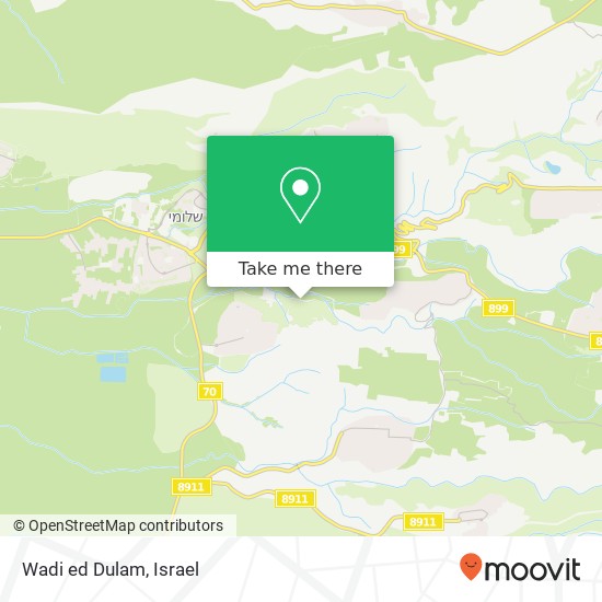 Карта Wadi ed Dulam