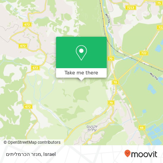 מנזר הכרמליתים map