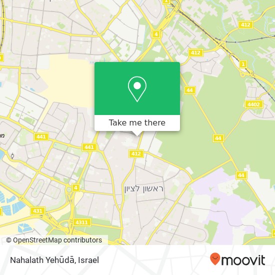 Карта Nahalath Yehūdā