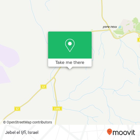 Jebel el Ijfī map