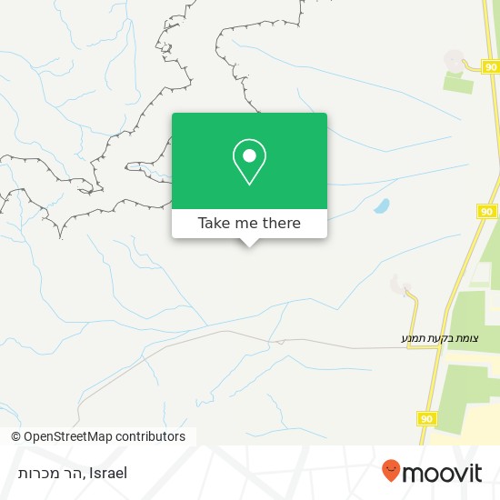 הר מכרות map