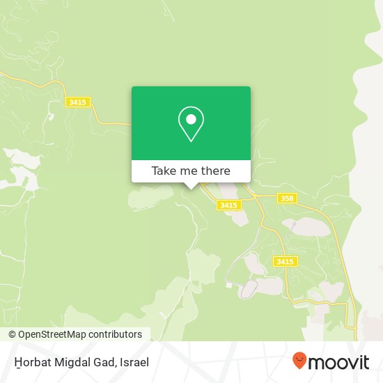 Карта H̱orbat Migdal Gad