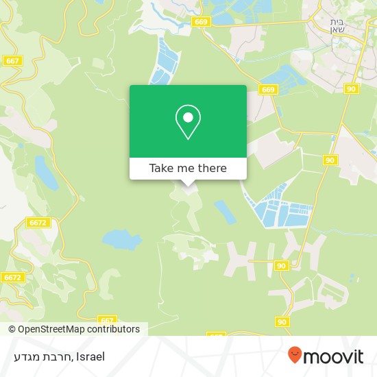 חרבת מגדע map