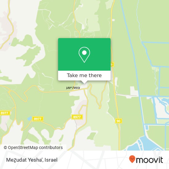 Карта Meẕudat Yesha‘