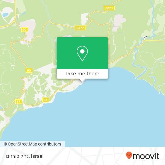 נחל כורזים map