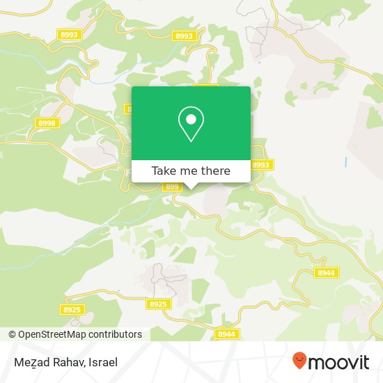 Карта Meẕad Rahav