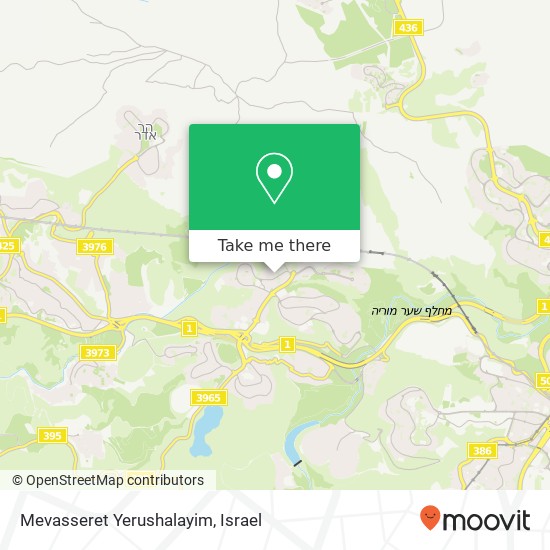 Mevasseret Yerushalayim map