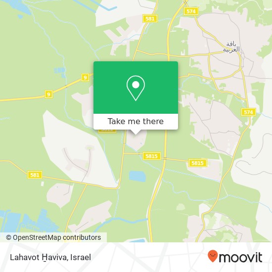 Lahavot H̱aviva map