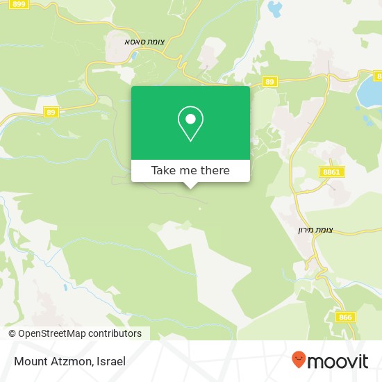 Mount Atzmon map