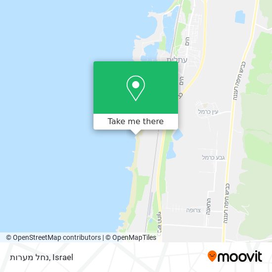 נחל מערות map