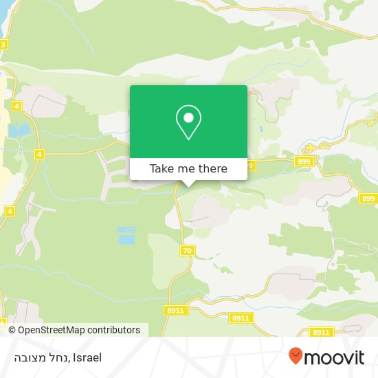 נחל מצובה map