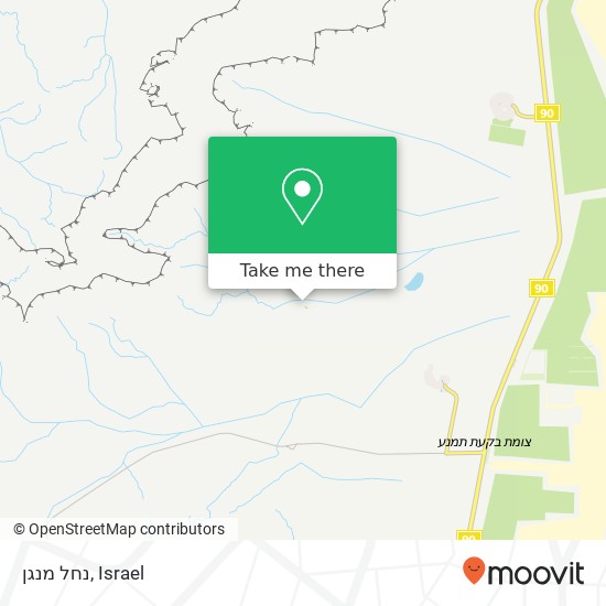 נחל מנגן map