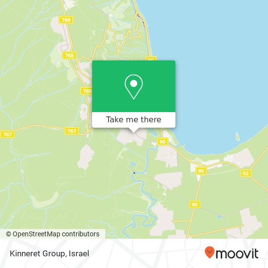 Kinneret Group map