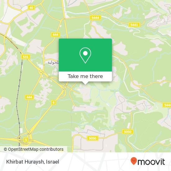 Khirbat Huraysh map