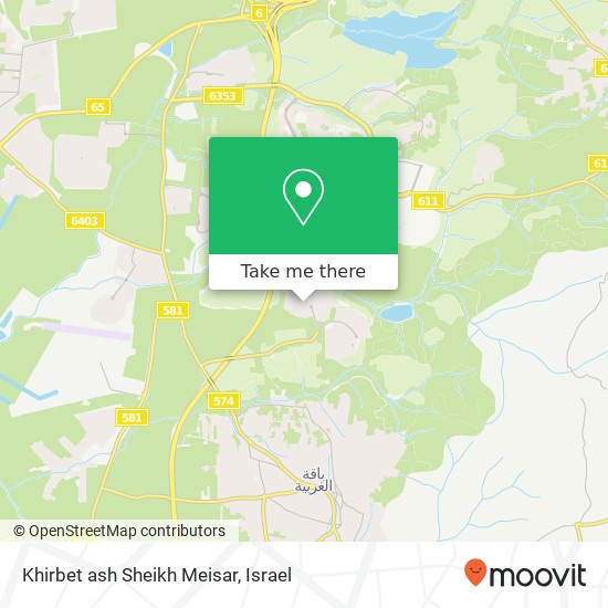 Khirbet ash Sheikh Meisar map