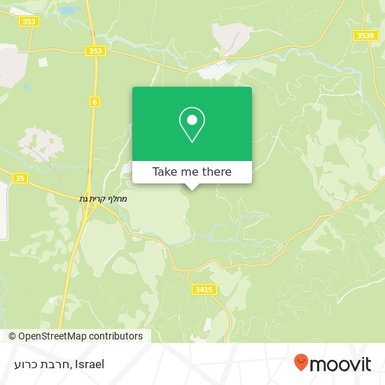 חרבת כרוע map