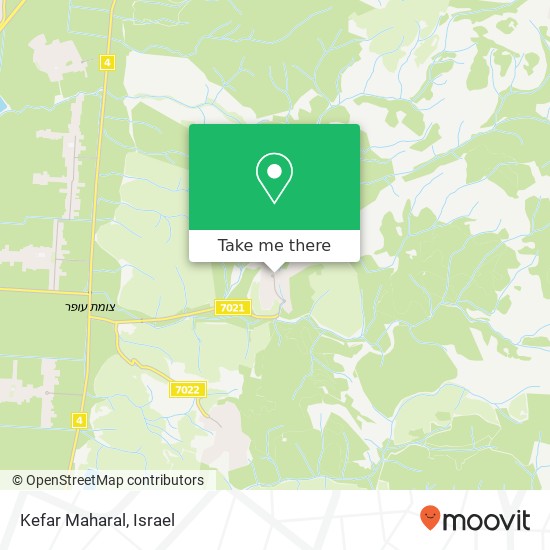 Карта Kefar Maharal