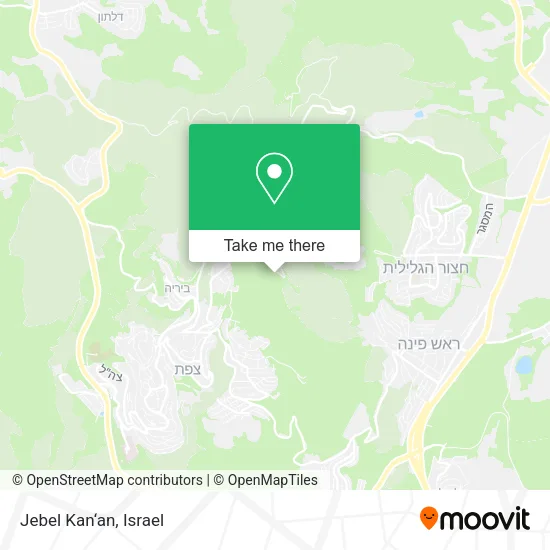 Карта Jebel Kan‘an