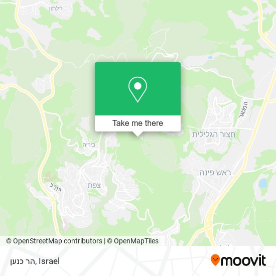 הר כנען map