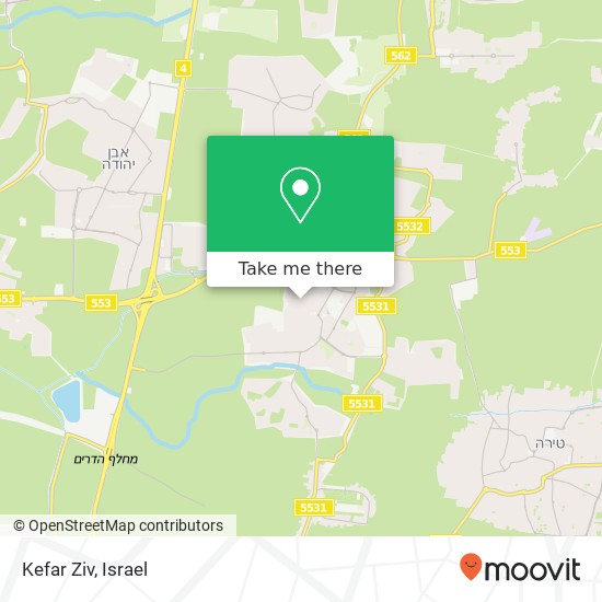 Kefar Ziv map