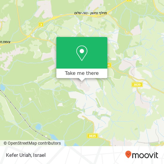 Kefer Uriah map