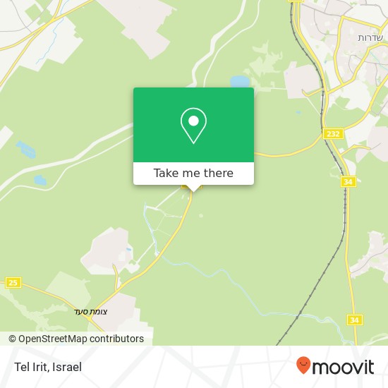 Tel Irit map