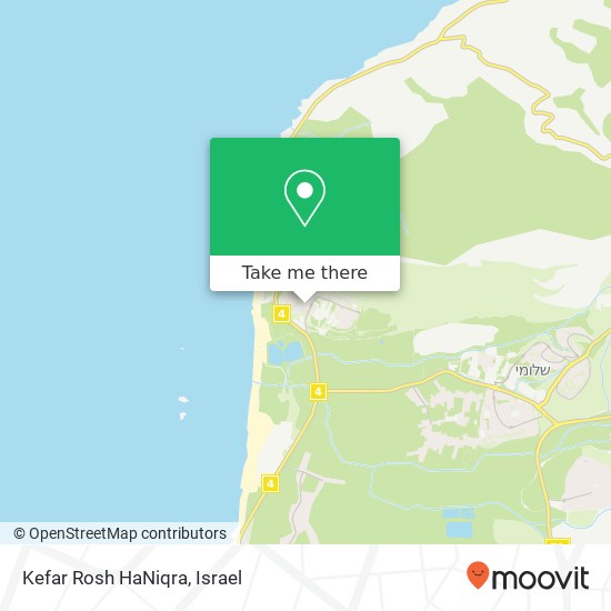 Kefar Rosh HaNiqra map