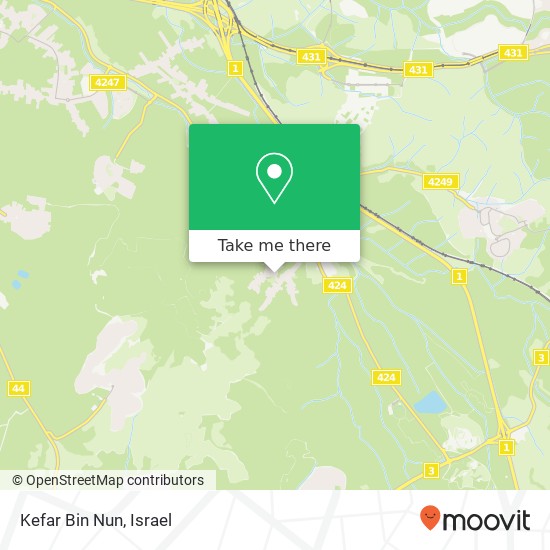 Kefar Bin Nun map