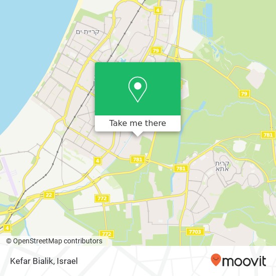 Kefar Bialik map