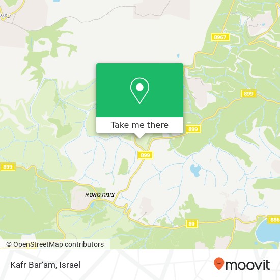 Kafr Bar‘am map
